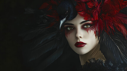 An Extraordinary Capture: Eccentric Beauty with Insane Details in Striking Black Background