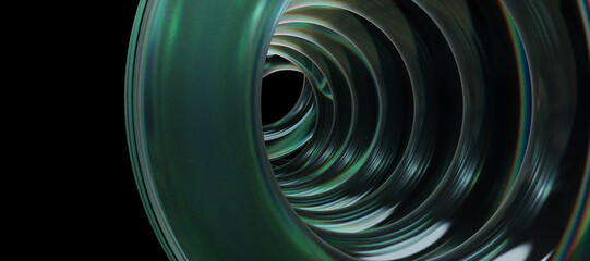 3d glass abstract objects © neurostructure