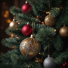 Fototapeta premium Joyful toys create a magical holiday atmosphere