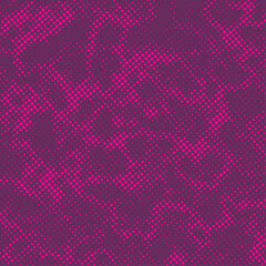 Pink polka dot halftone retro style background. Vector illustration