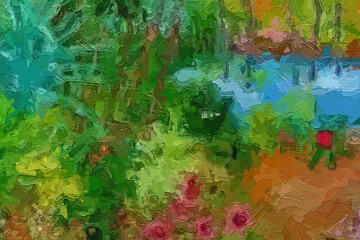 Oil paintings and various flowers, chrysanthemums, zebras, forests, roses, peonies, flowers, and birds, are all beautiful