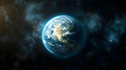 Obraz premium Planet Earth in Space - 3D Illustration