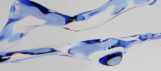 3d glass abstract objects © neurostructure