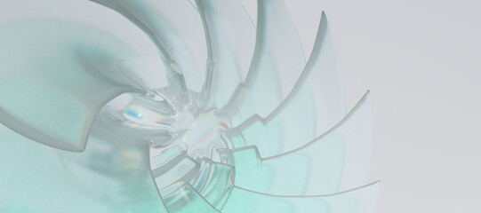 3d glass abstract objects © neurostructure