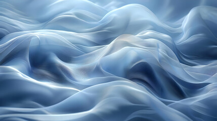 Abstract Blue Wavy Pattern Background
