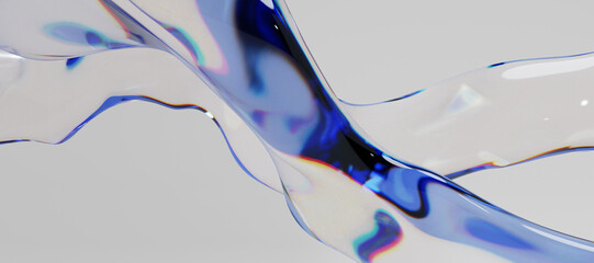 3d glass abstract objects © neurostructure