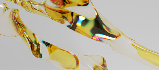 3d glass abstract objects © neurostructure