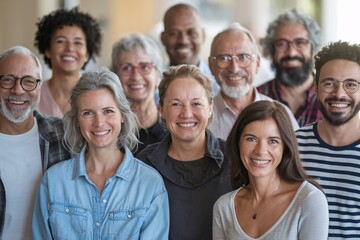 a diverse group of people, each representing different ethnicities