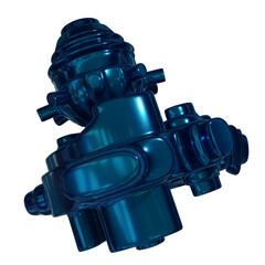 Metal abstract object,3d render © neurostructure