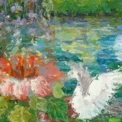 Oil paintings and various flowers, chrysanthemums, zebras, forests, roses, peonies, flowers, and birds, are all beautiful