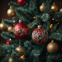 Fototapeta premium New year’s spirit fills the season