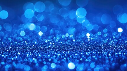 Blue Glitter Abstract Background