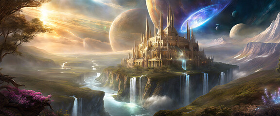 Celestial Citadel: Realm of Ethereal Wonder