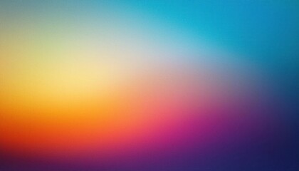 Colorful Gradient Background with Blurred Effect and Grain Noise for Art Design