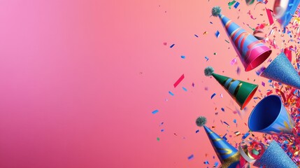 Vibrant Celebration: A Colorful Party Background