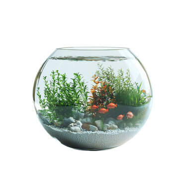 recommend clip art: Fish Bowl Aquarium on transparent background