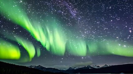 Stunning Aurora Borealis RealTime 4x Speed Captured Whitehorse Canada September 11 2018 Using 20mm WideAngle