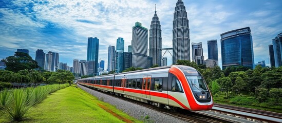 Obraz premium Modern Train in Kuala Lumpur