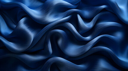 Fototapeta premium Abstract Background with Wavy Lines and Blue Tones