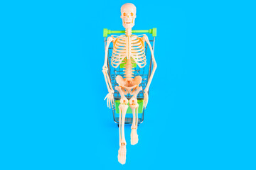 Skeleton in Shopping Cart  as Consumer Impulse Buying Risks Concept