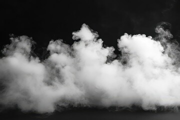 White Smoke in Dark Atmosphere