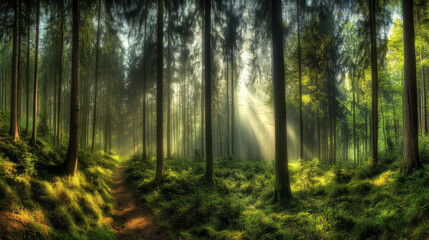 Obraz premium Eine Landschaft voller schöner Orte