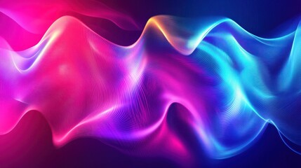 Fototapeta premium Abstract Neon Wave Background