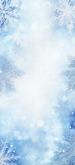 Sky background and snowflakes.