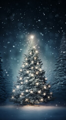 Abstract christmas tree