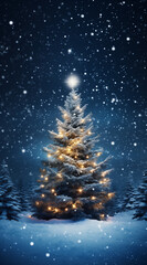 Christmas tree with stars