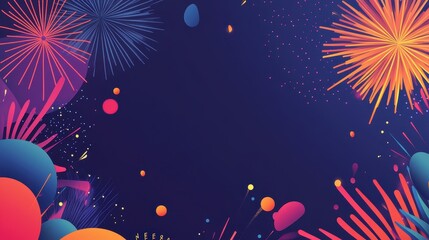 Vibrant Celebration of Fireworks and Festivities