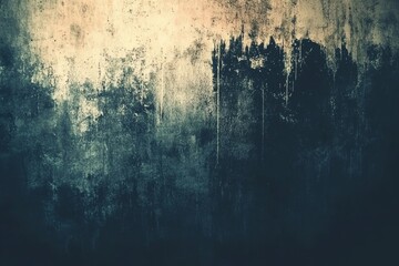 A close-up of a weathered wall with streaks of white paint and a dark, mottled texture.