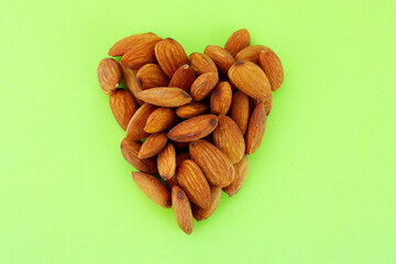 Tasty sweet raisins that form a heart