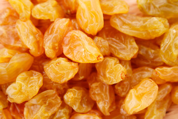 Covered background of tasty sweet raisins