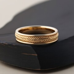 wedding rings on a black background. close-up.