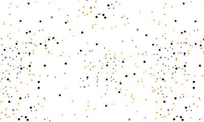 Simple Seamless Dots Pattern, Retro, Random Polka Dots Pattern, EPS 10, Black, Gray, Yellow, Grunge, Vector