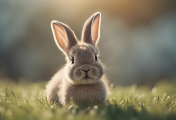 Fototapeta premium Little baby rabbit