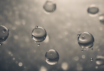 Water drops isolated transparent