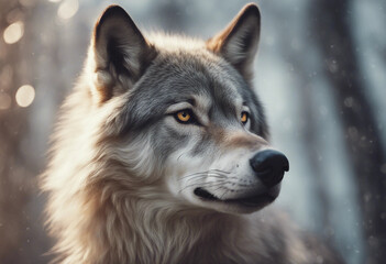 Obraz premium Wolf portrait
