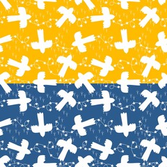 Ethnic animals seamless birds pattern for wrapping paper and fabric