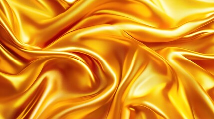 Fototapeta premium Golden Silk Fabric Texture