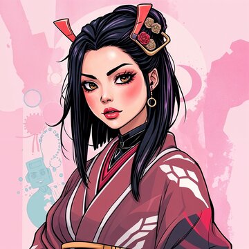 Very nice girl in kimono 
