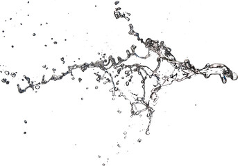 water splash isolated on white background