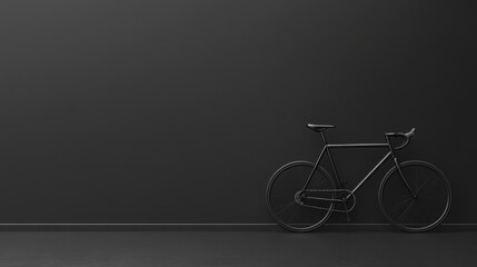 Minimalist Bicycle in the Dark