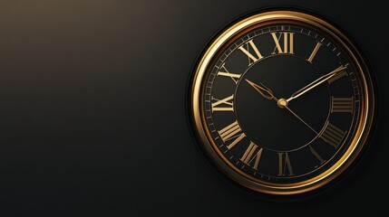 Elegant Antique Clock Hanging on the Wall