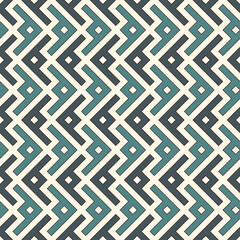 Ethnic, tribal seamless surface pattern. Repeated symbols background. Ancient folk ornament. Geometric figures motif. Geo abstract wallpaper. Digital paper, textile print. Vector art