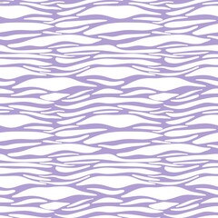 Small White Tiger Pattern with Violet Background