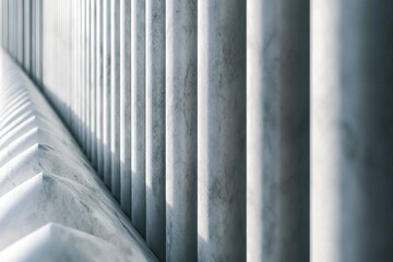 Abstract Pattern of Parallel White Columns