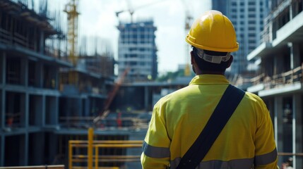 A detailed shot of a construction foreman coordinating logistics and scheduling on a bustling construction site, Construction management scene, Organized and managerial style
