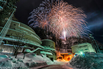 宇奈月温泉冬物語 雪上花火大会